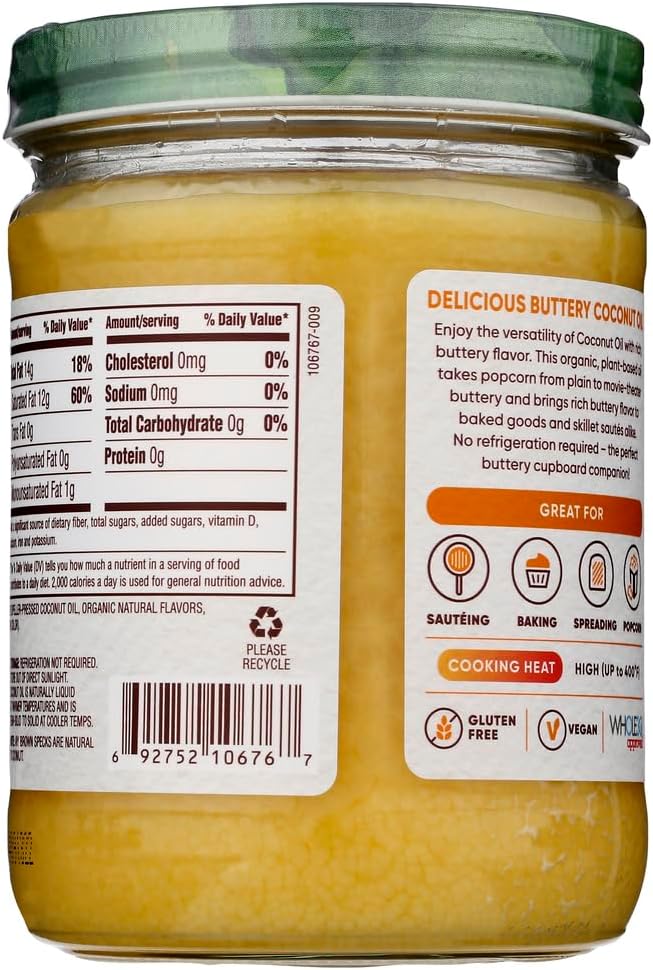Organic Coconut Oil, 14 fl oz Pack of 2 O8402