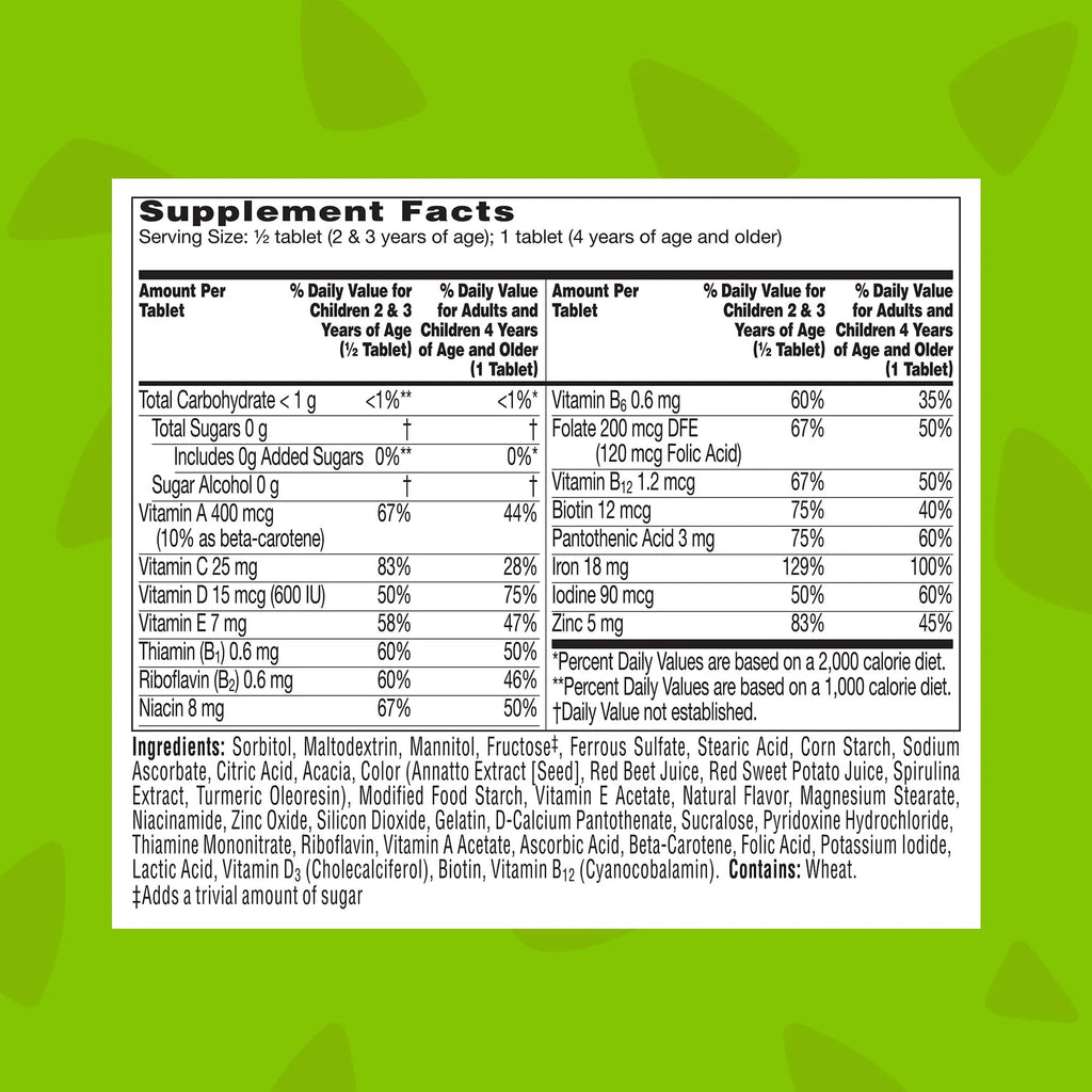 Chewable Kids Multivitamin with Iron 90 Ct Z4852
