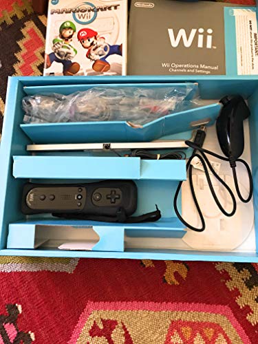 White Wii Console with Mario Kart Wii Bundle X303705