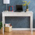 2-Drawer White Desk Q336257