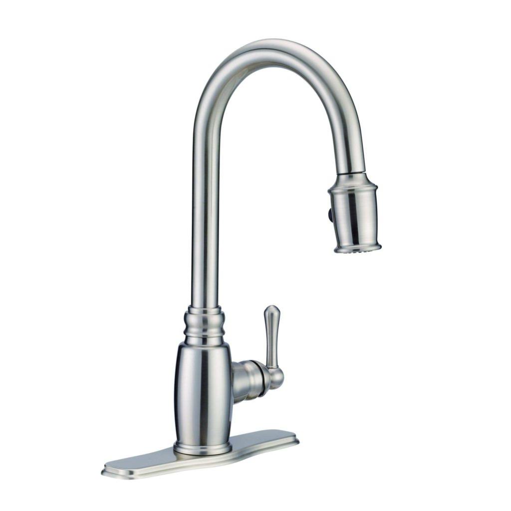 Chrome Single Handle Pull-Down Kitchen Faucet Y772