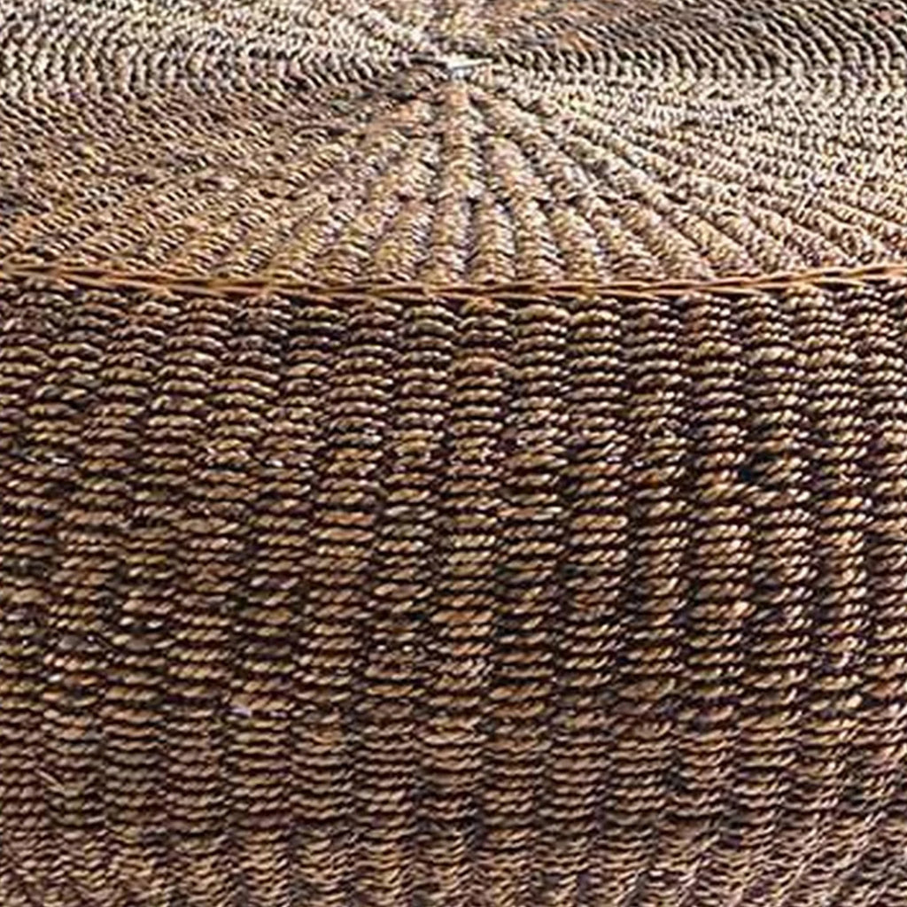 Round Table with Wicker Woven Hardwood Frame U43996