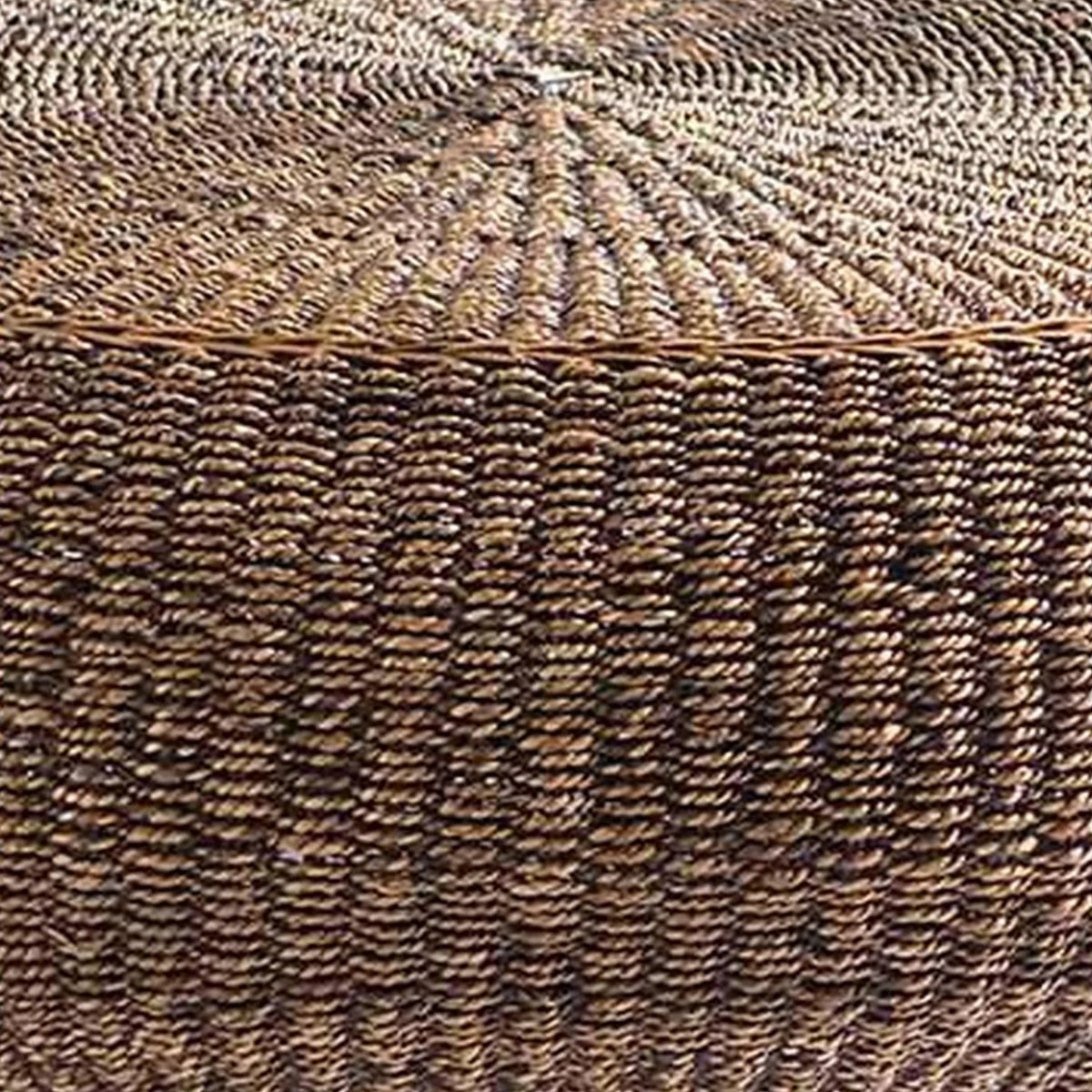 Round Table with Wicker Woven Hardwood Frame U43996