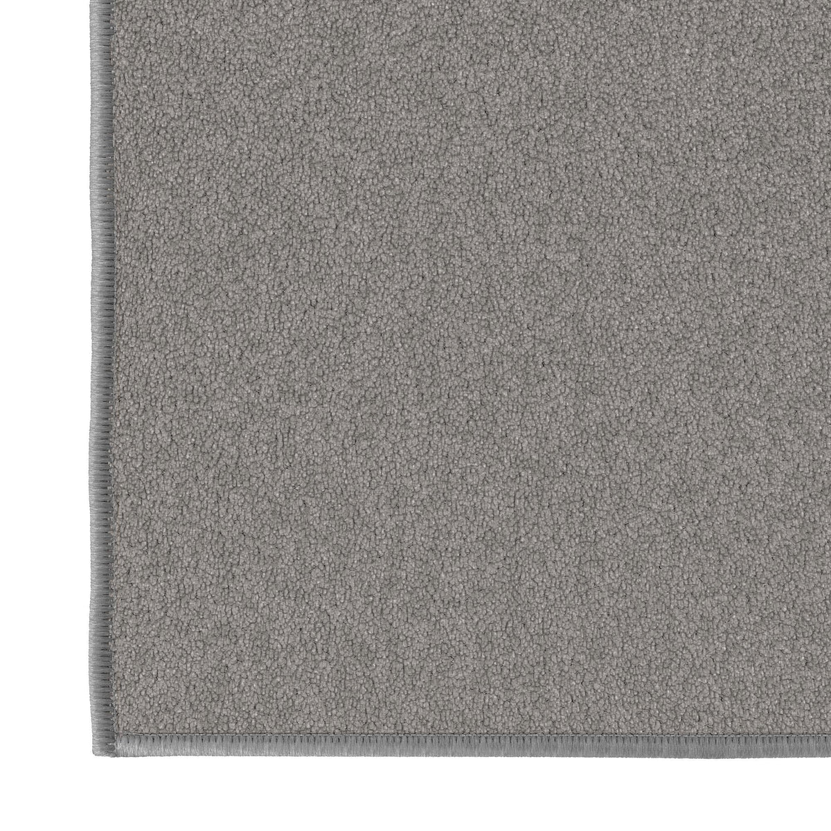 Machine Washable Non-Slip Rubberback Solid Gray Runner Rug G270