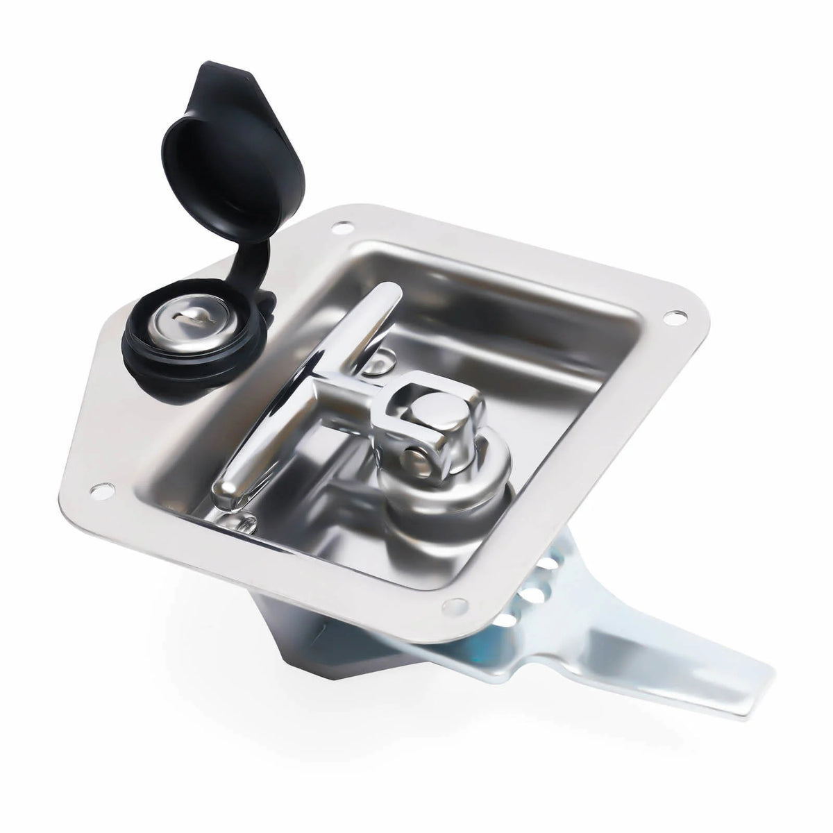 T-Handle Door Latch Lock Stainless Steel Toolbox with Keys D79688