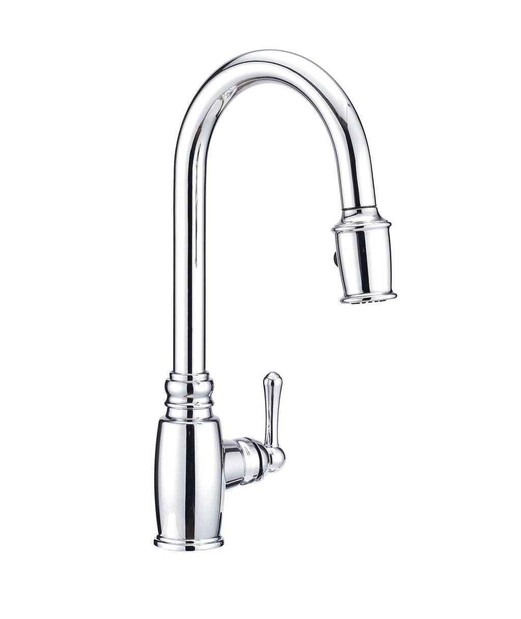 Chrome Single Handle Pull-Down Kitchen Faucet Y772