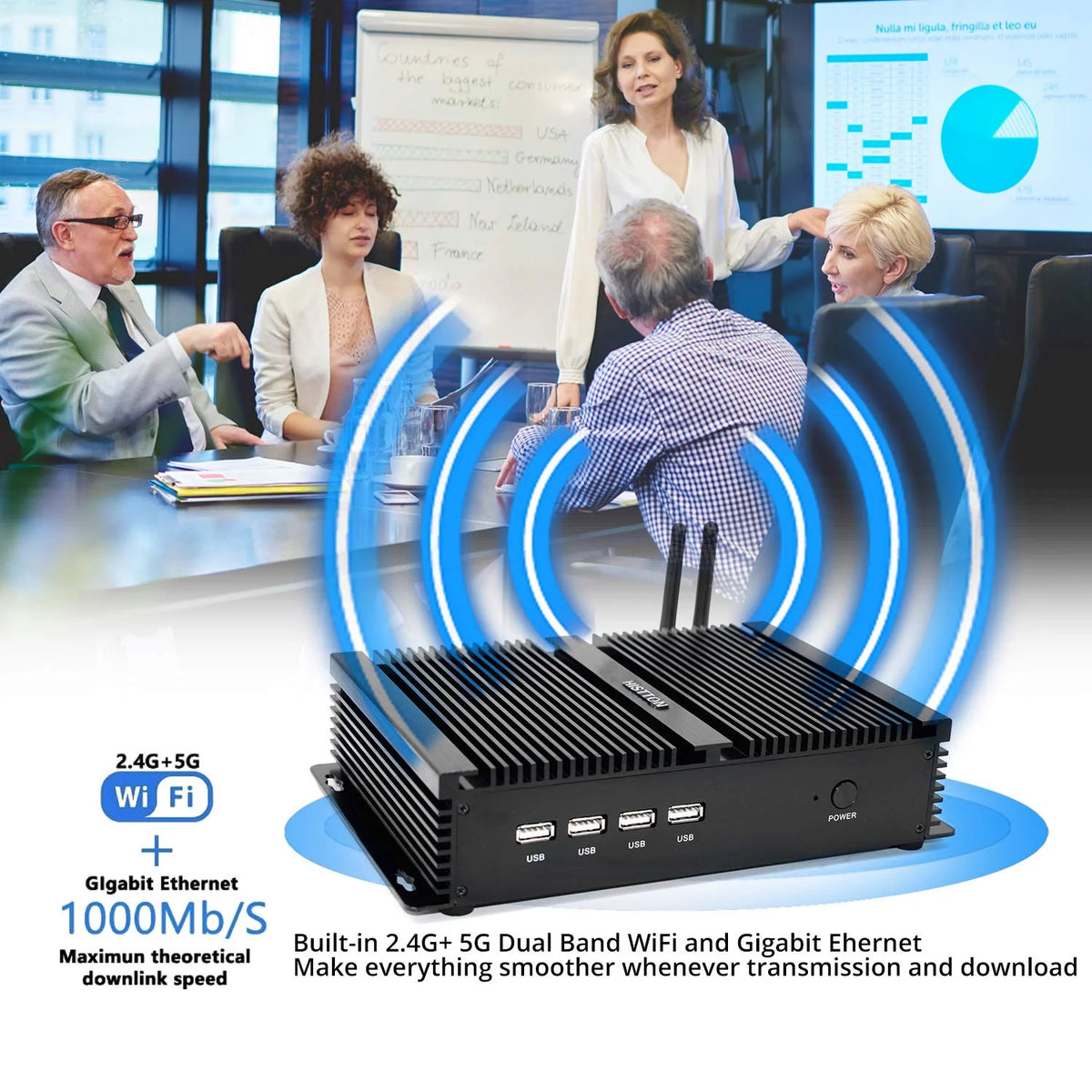 Mini PC Intel Core i5 8GB+512GB 4K M60319