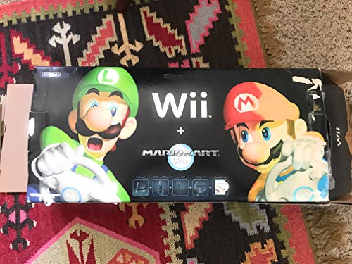 White Wii Console with Mario Kart Wii Bundle X303705