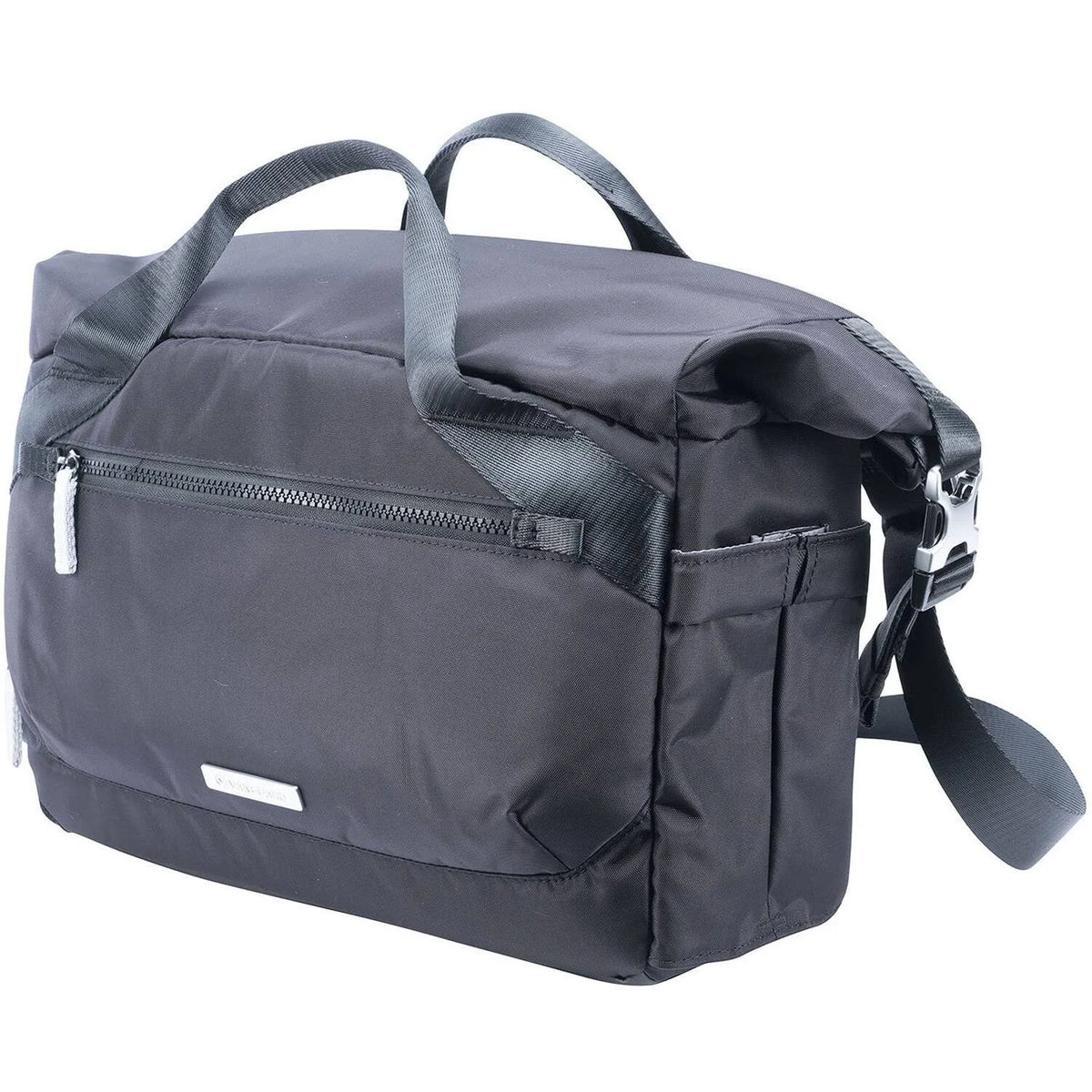 Black Slim Rolltop Shoulder Bag Z167747