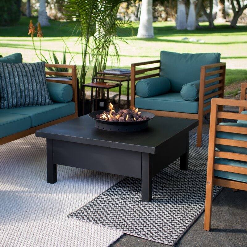 Black Gas Fire Table 35 in P308142