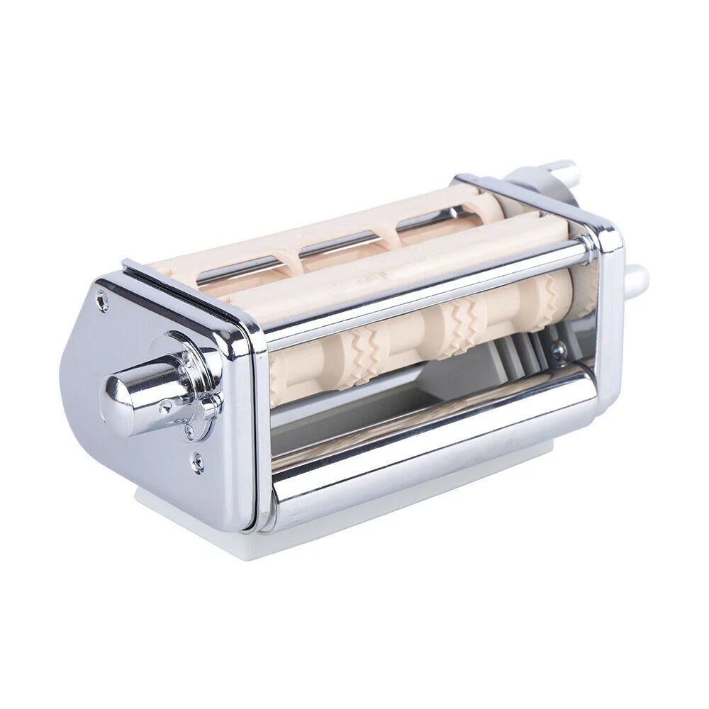 Stainless Steel Pasta Roller Cutter Ravioli Maker Attachment Kit F697