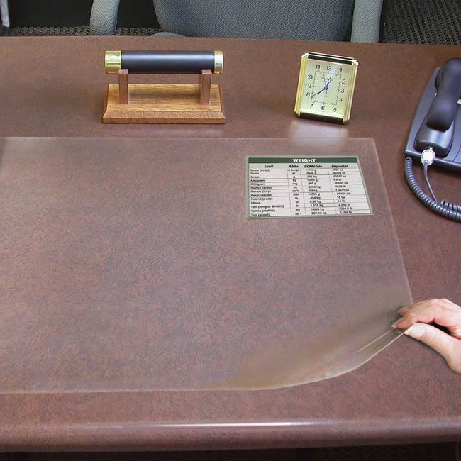 Clear Plastic Desk Protector, 24 x 19 F7224