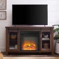 Dark Walnut Fireplace TV Stand G573