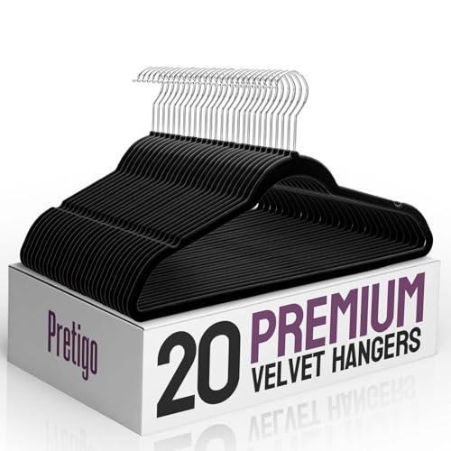 50 Pack Non-Slip Velvet Clothes Hangers with Swivel Hook P2828