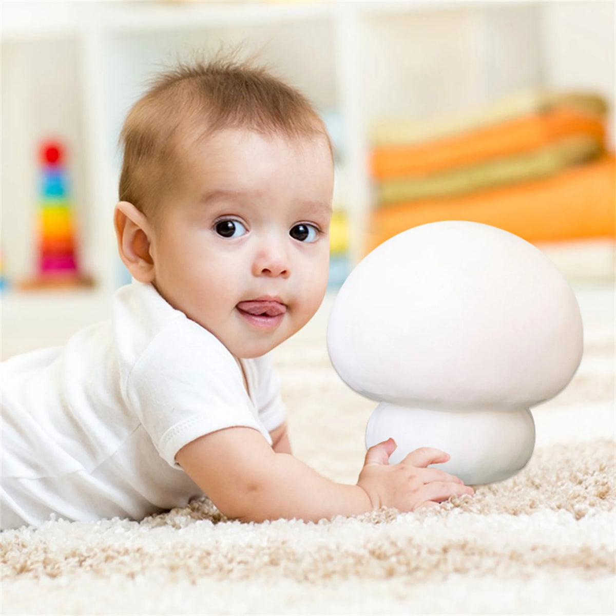 Cute Mushroom Shaped Plush Toy Stuffed Doll H4628