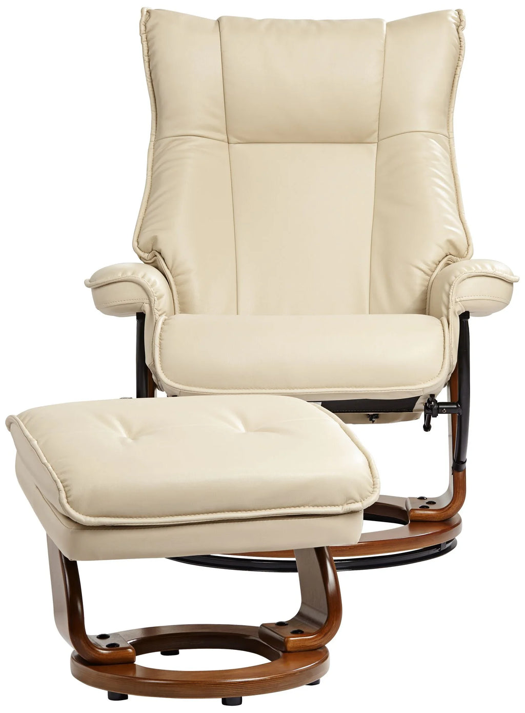 Swivel Ottoman Faux Leather Recliner Chair Z659