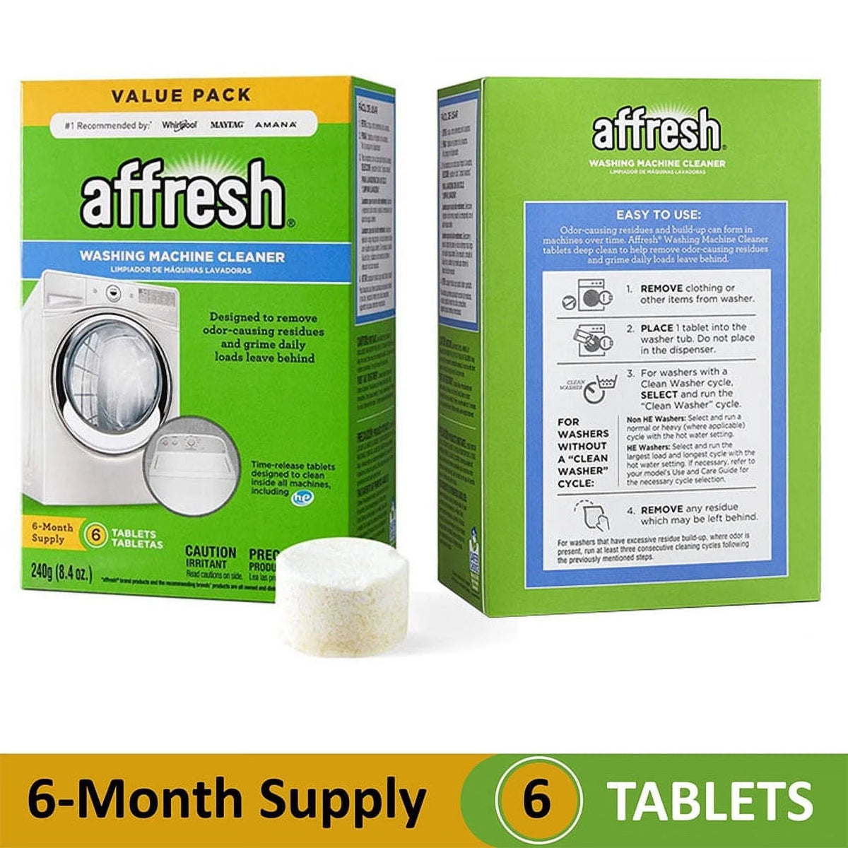 Washing Machine Cleaner, 6 Tablets C173753