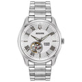 Men's Automatic Watch with Silver-Tone Skeleton Dial Y4616