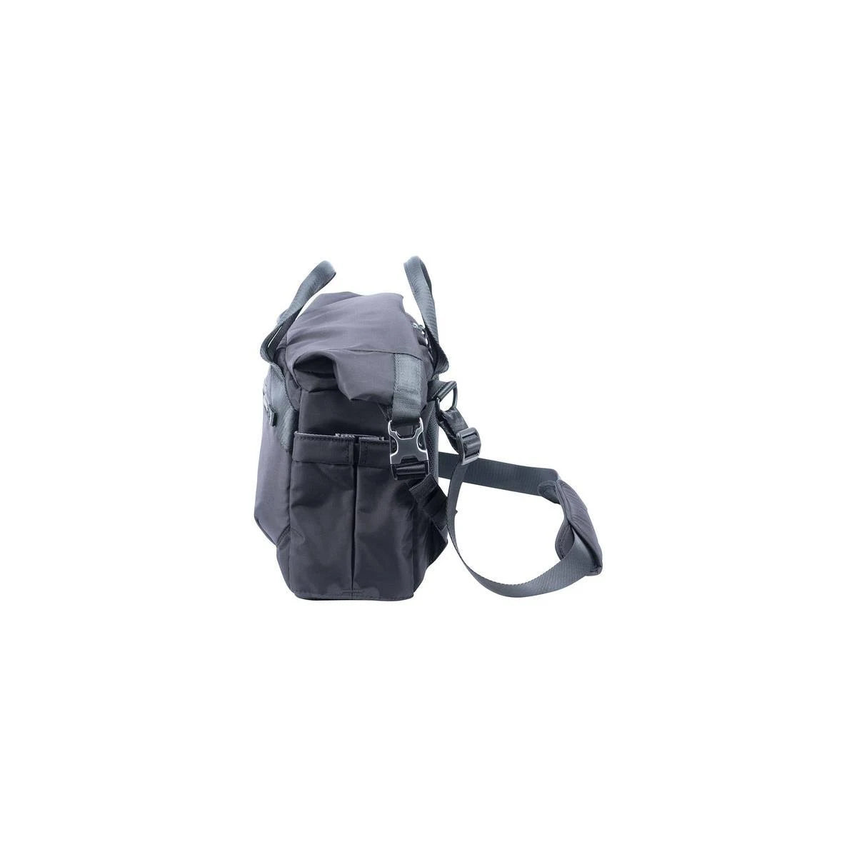 Black Slim Rolltop Shoulder Bag Z167747