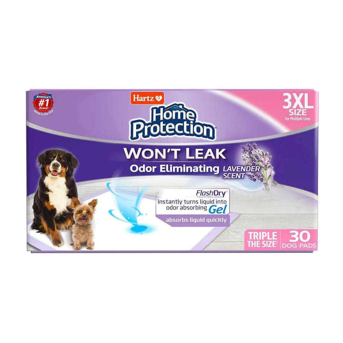 Lavender Scent Odor Eliminating Dog Pads E2868