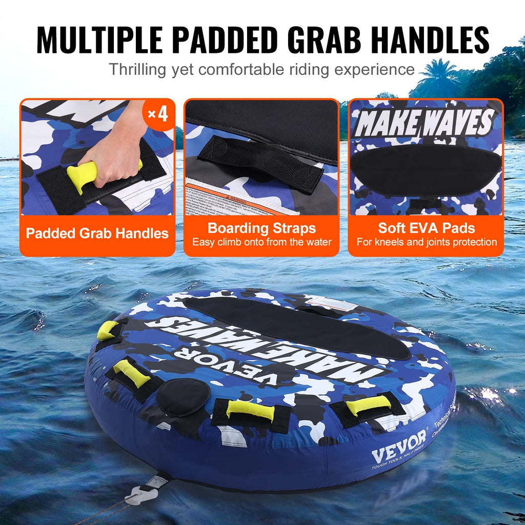 Inflatable Towable Tube 1-2 Rider 51.8 inch F934821