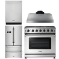36 Gas Range, Range Hood, Refrigerator, Dishwasher V344
