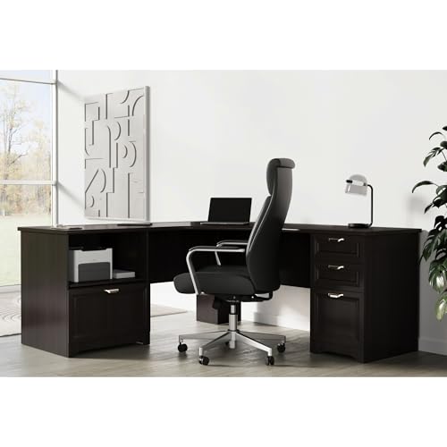 Espresso L-Shaped Corner Desk I8270