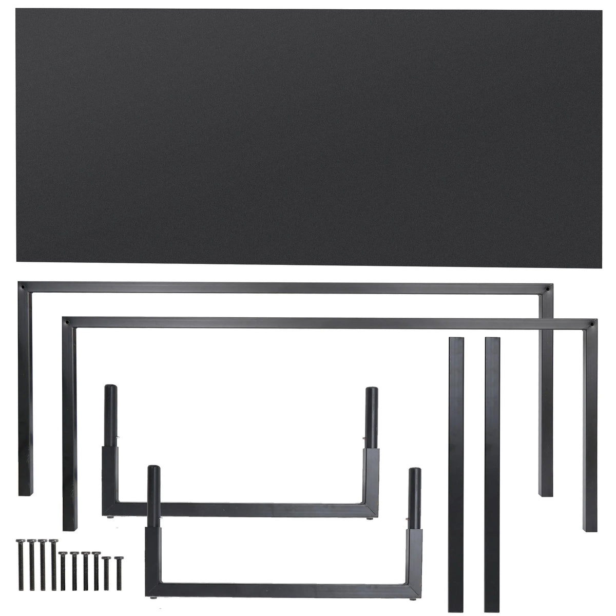 Black Rectangular Computer Desk H129396