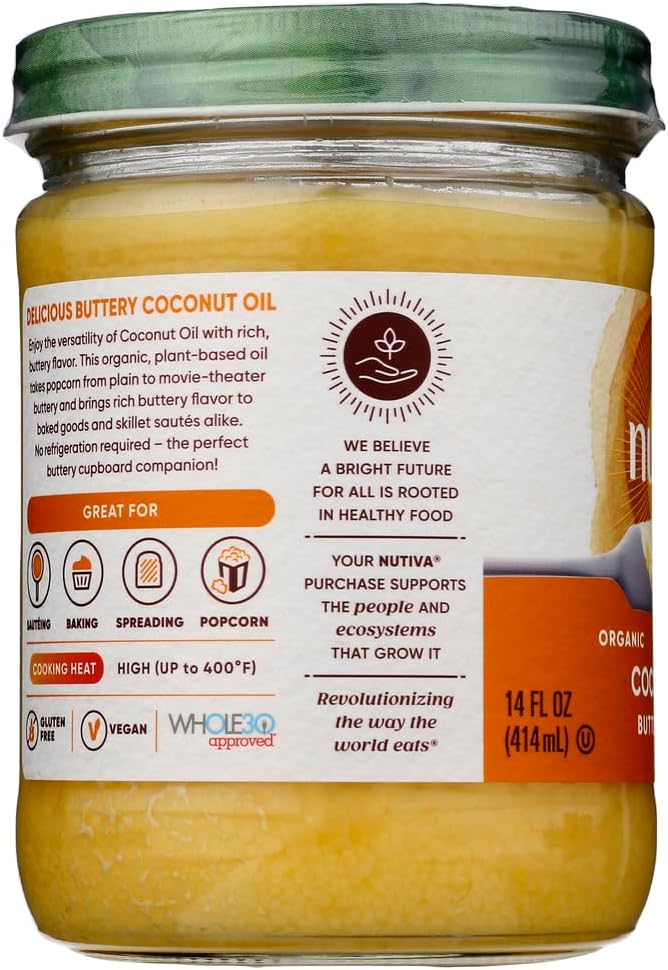 Organic Coconut Oil, 14 fl oz Pack of 2 O8402