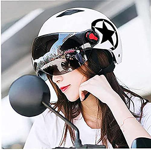 Open Face Motorcycle Helmet with Visor F457033
