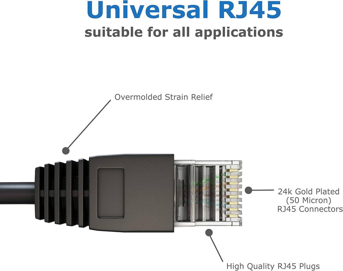 166ft CAT5e Ethernet Cable 100% Solid Copper RJ45 R563053