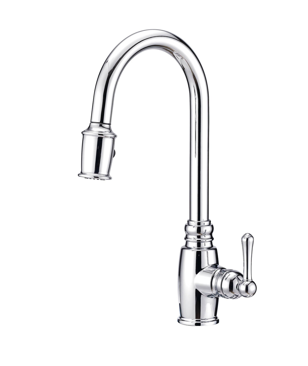 Chrome Single Handle Pull-Down Kitchen Faucet Y772