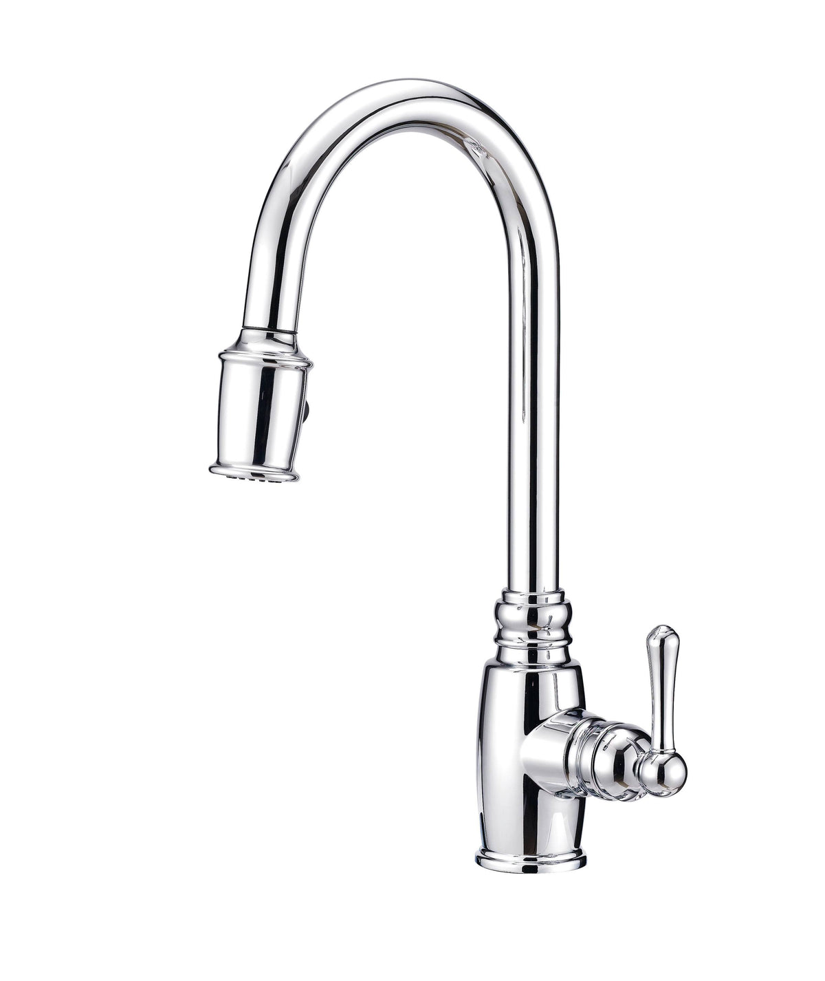 Chrome Single Handle Pull-Down Kitchen Faucet Y772