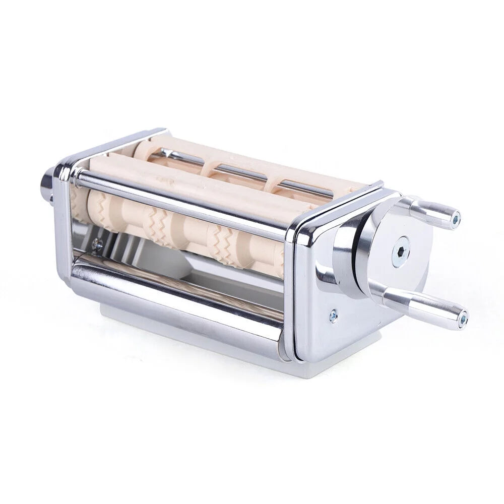 Stainless Steel Pasta Roller Cutter Ravioli Maker Attachment Kit F697