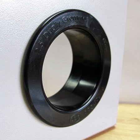 100pc Dual Sided Grommet, 2.5In, White Y278664