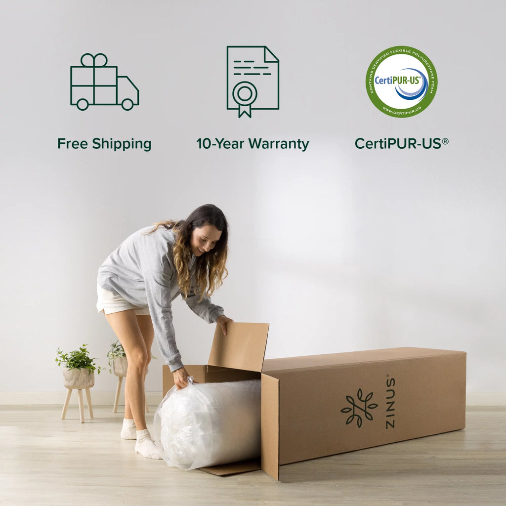 14 Green Tea Memory Foam Mattress, Queen G6671
