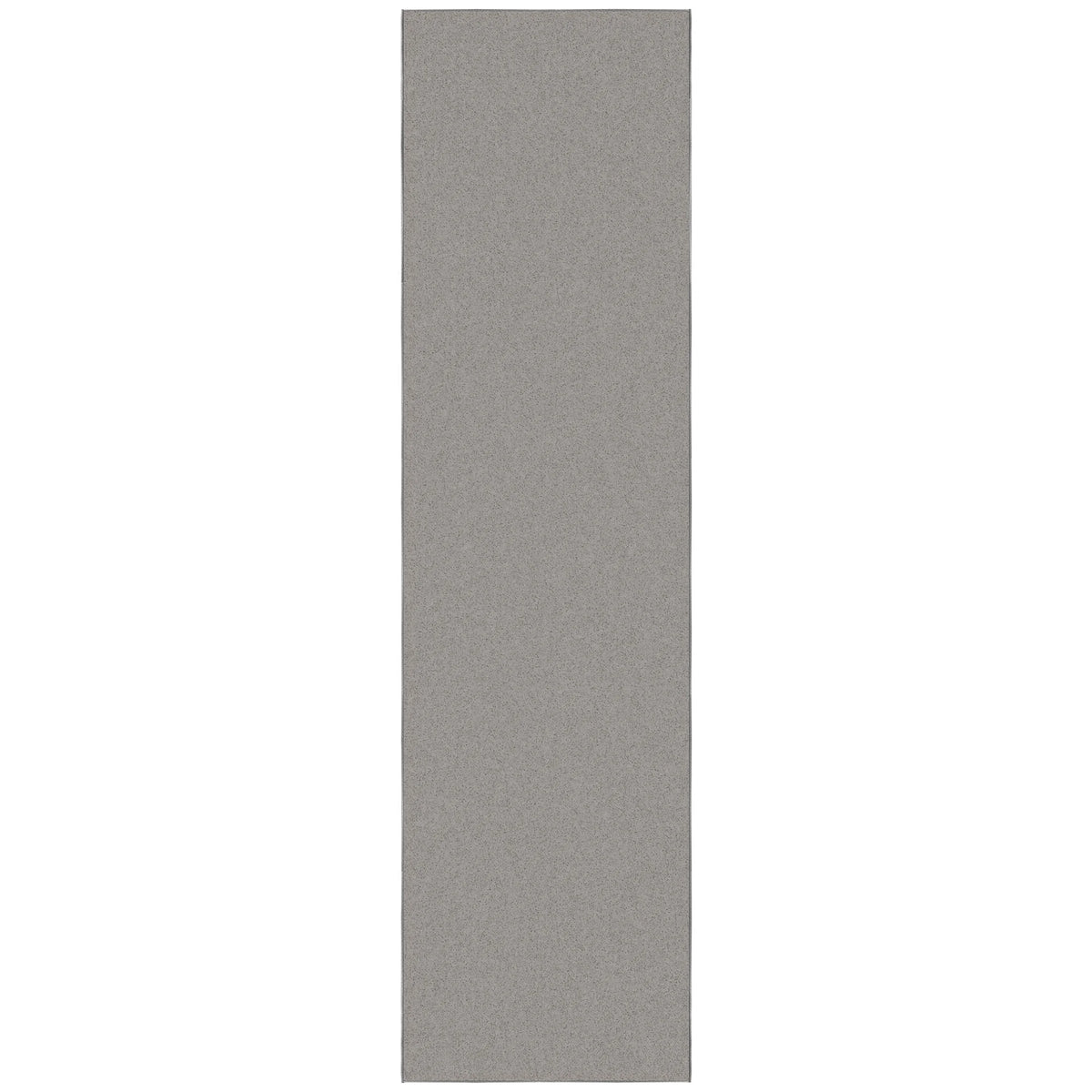 Machine Washable Non-Slip Rubberback Solid Gray Runner Rug G270