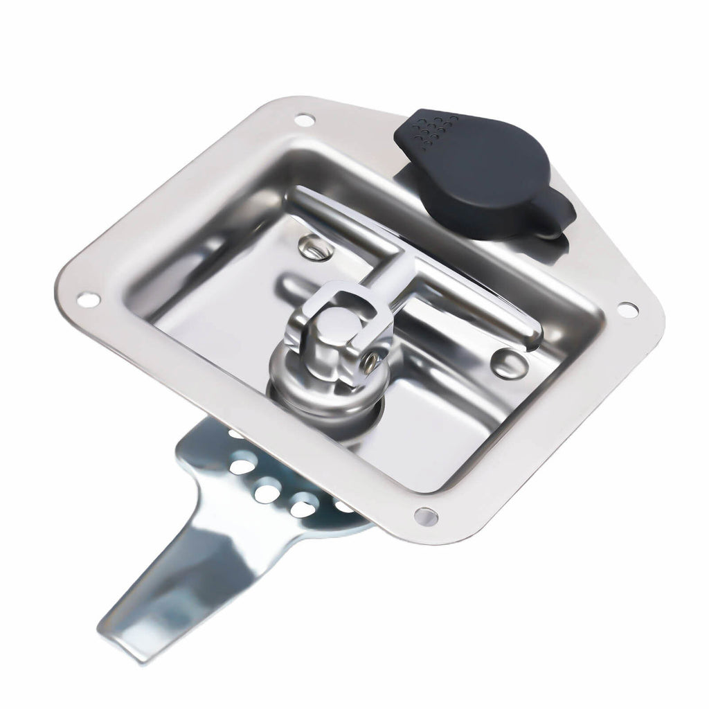 T-Handle Door Latch Lock Stainless Steel Toolbox with Keys D79688