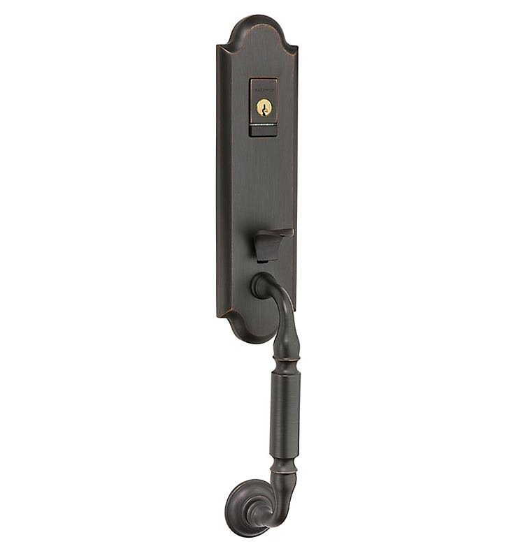 Satin Black Full Dummy Handleset with Wave Lever P558959