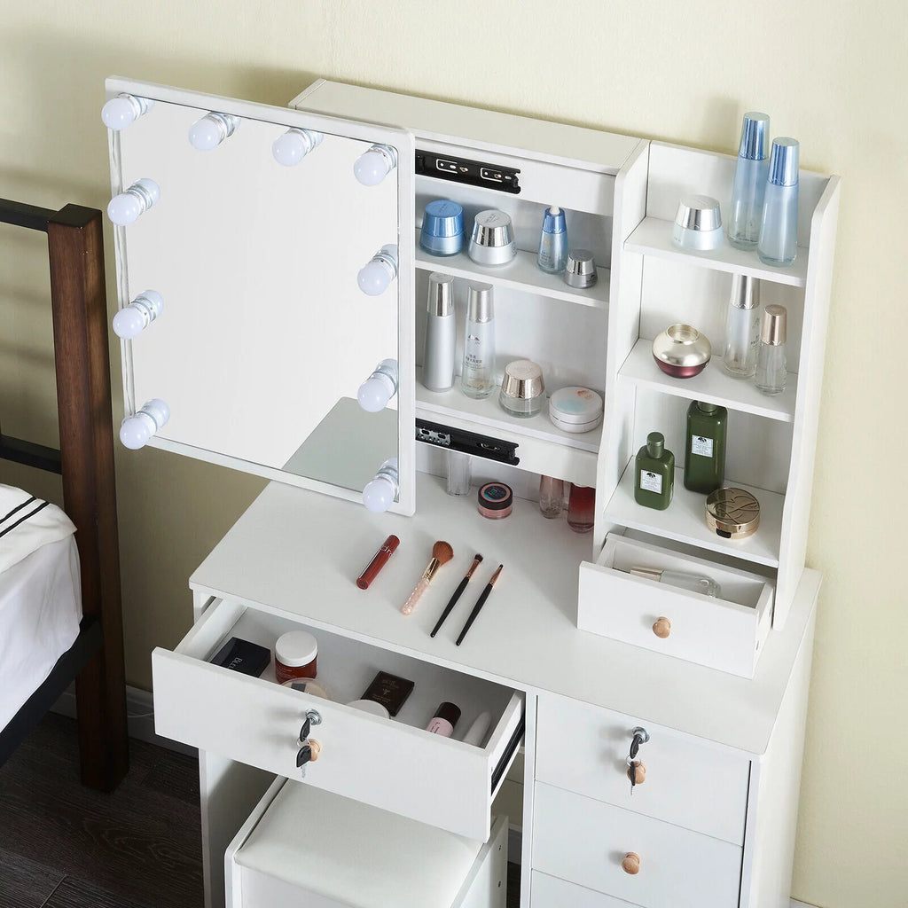 Vanity Table Set with Mirror I56958
