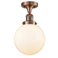 1 Light 8 inch Semi-Flush Mount E21673