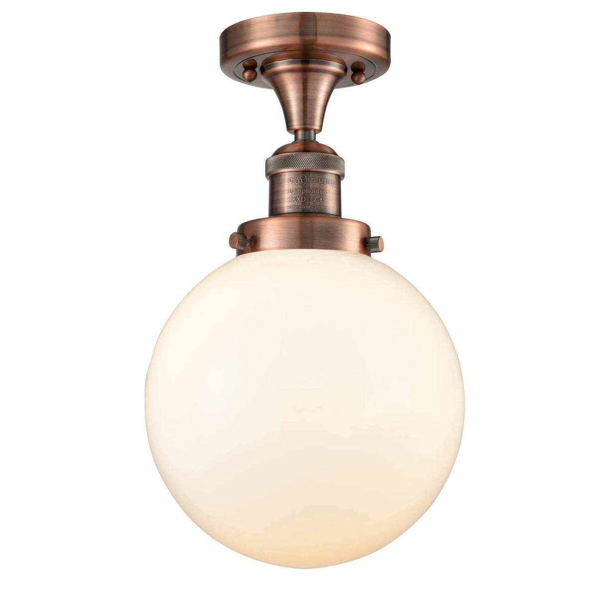 1 Light 8 inch Semi-Flush Mount E21673