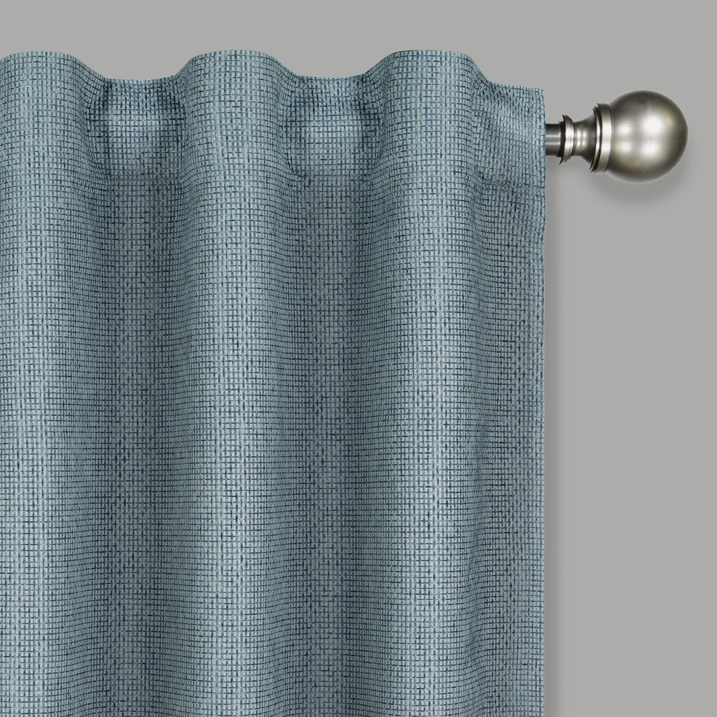 Ocean 100% Blackout Rod Pocket Single Window Panel Z545204