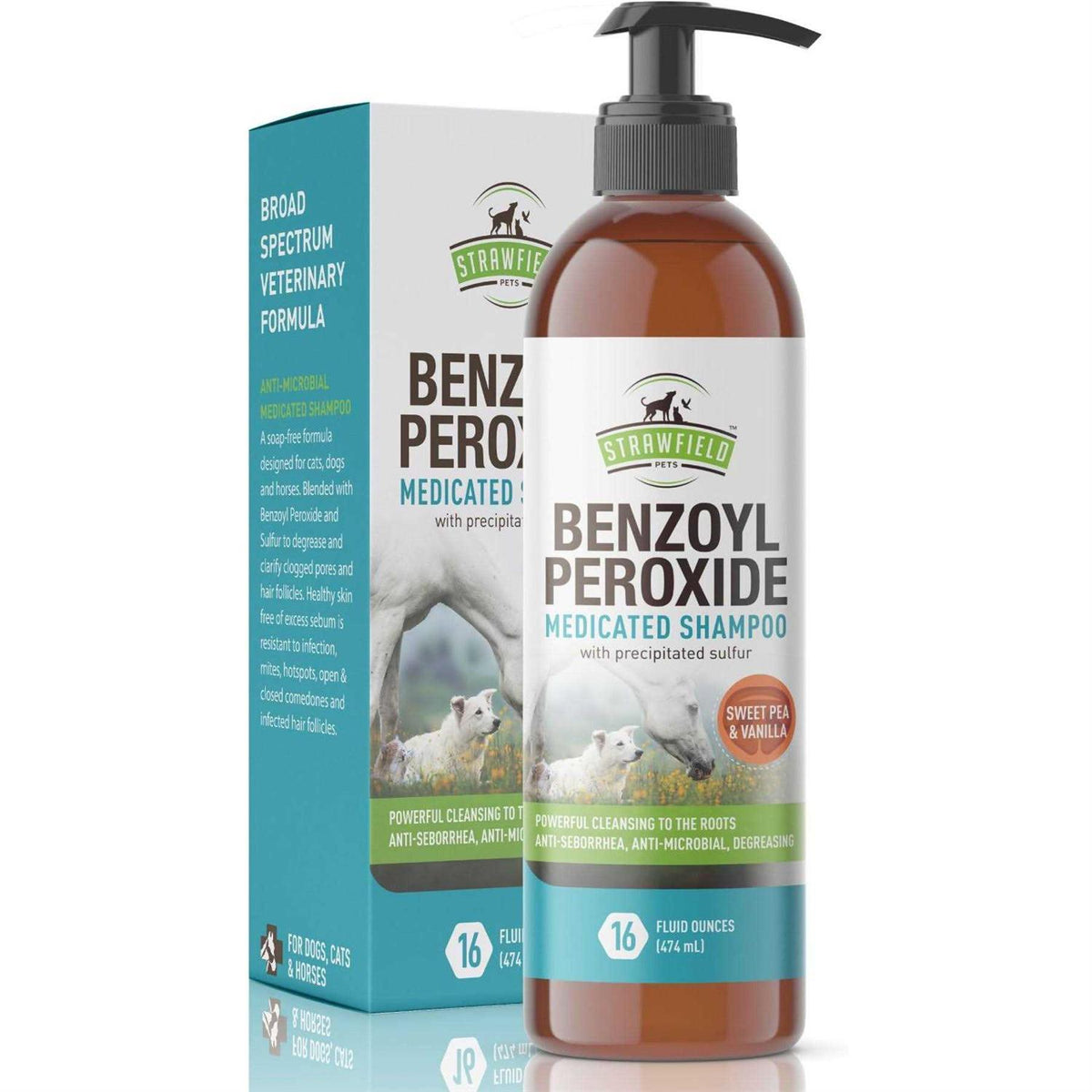 Benzoyl Peroxide Shampoo for Dogs & Cats R3571