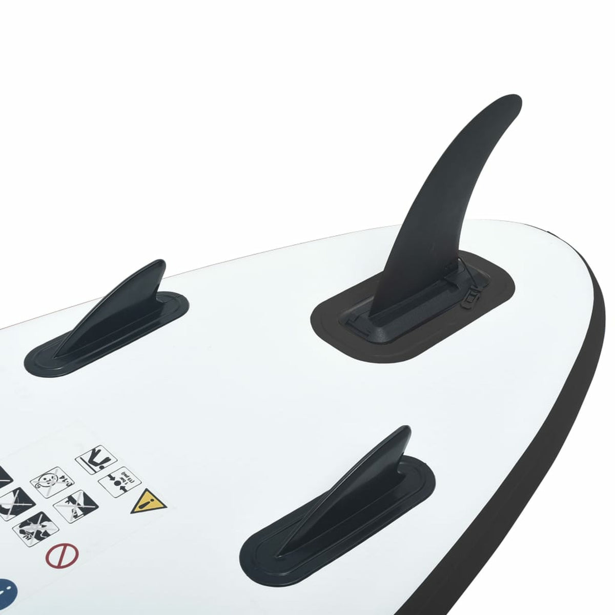 Inflatable Paddleboard Set Black and White R564205