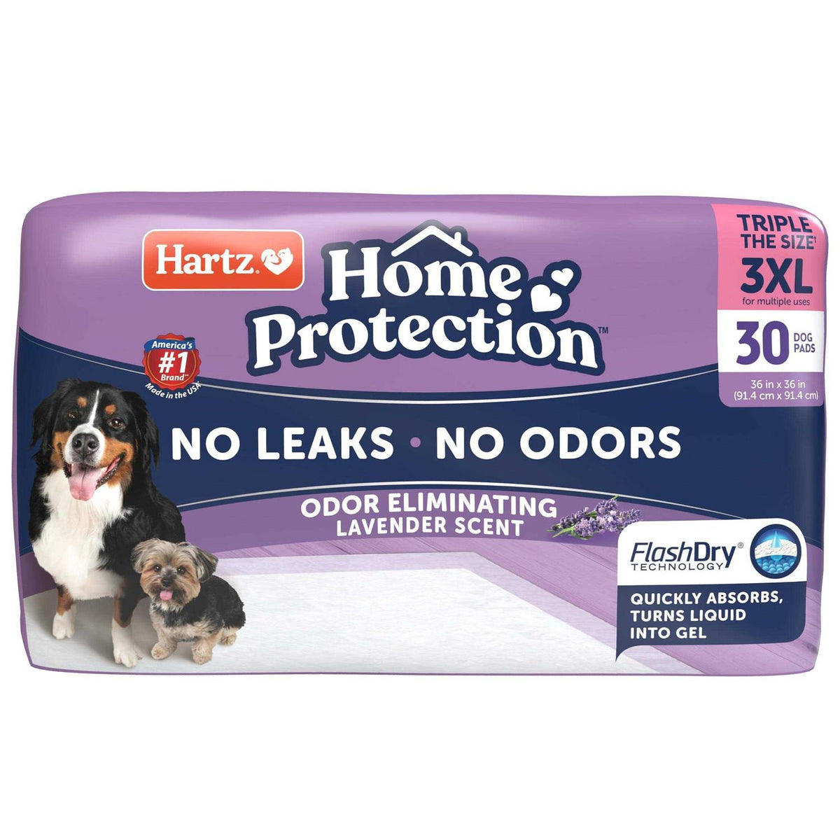 Lavender Scent Odor Eliminating Dog Pads E2868