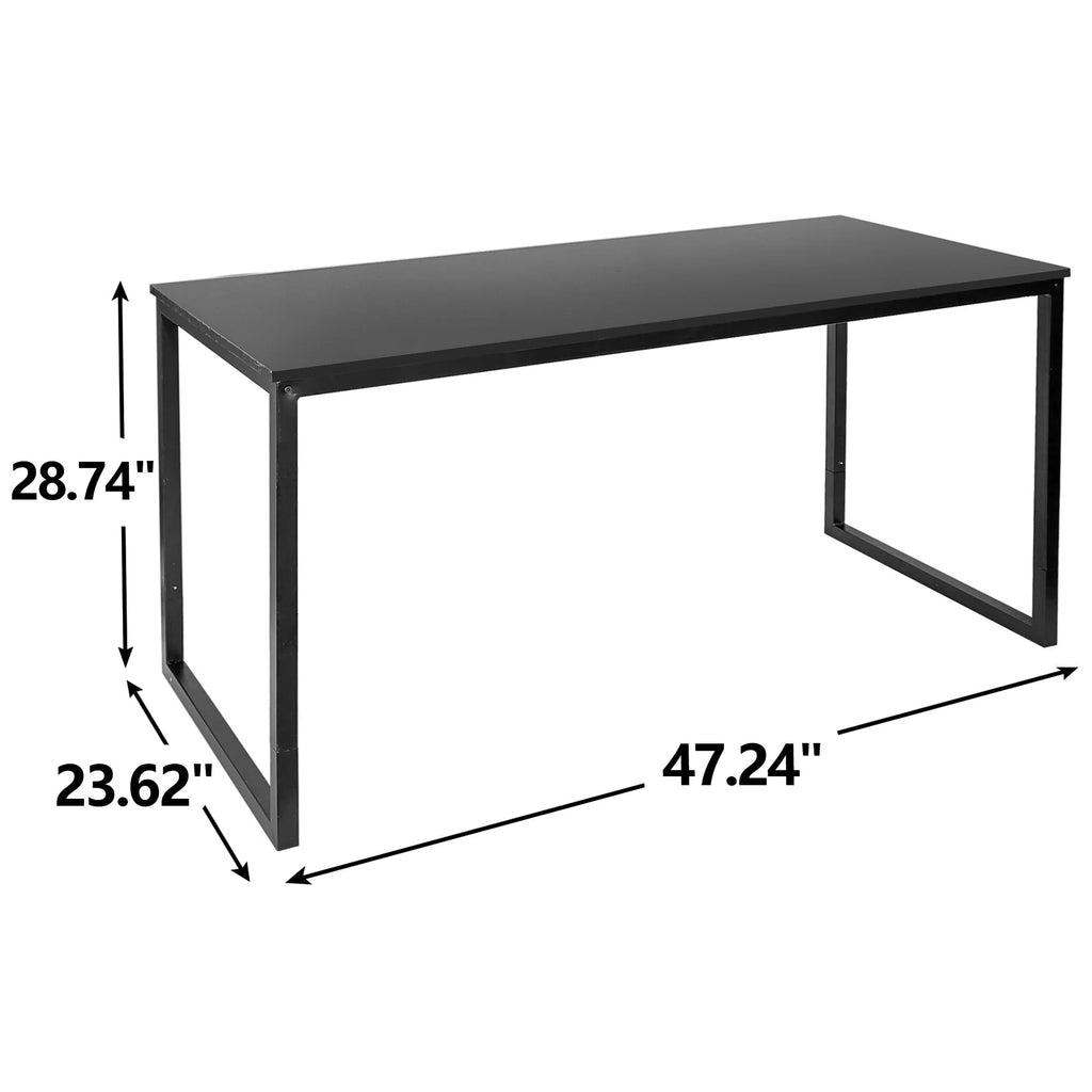 Black Rectangular Computer Desk H129396