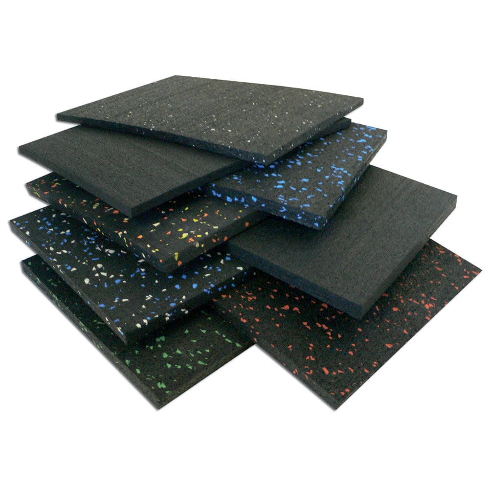 Elephant Bark Blue Dot 4 ft. x 4 ft. Rubber Flooring E60001