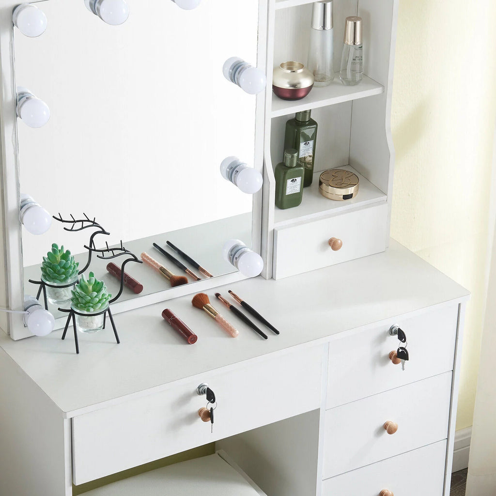 Vanity Table Set with Mirror I56958